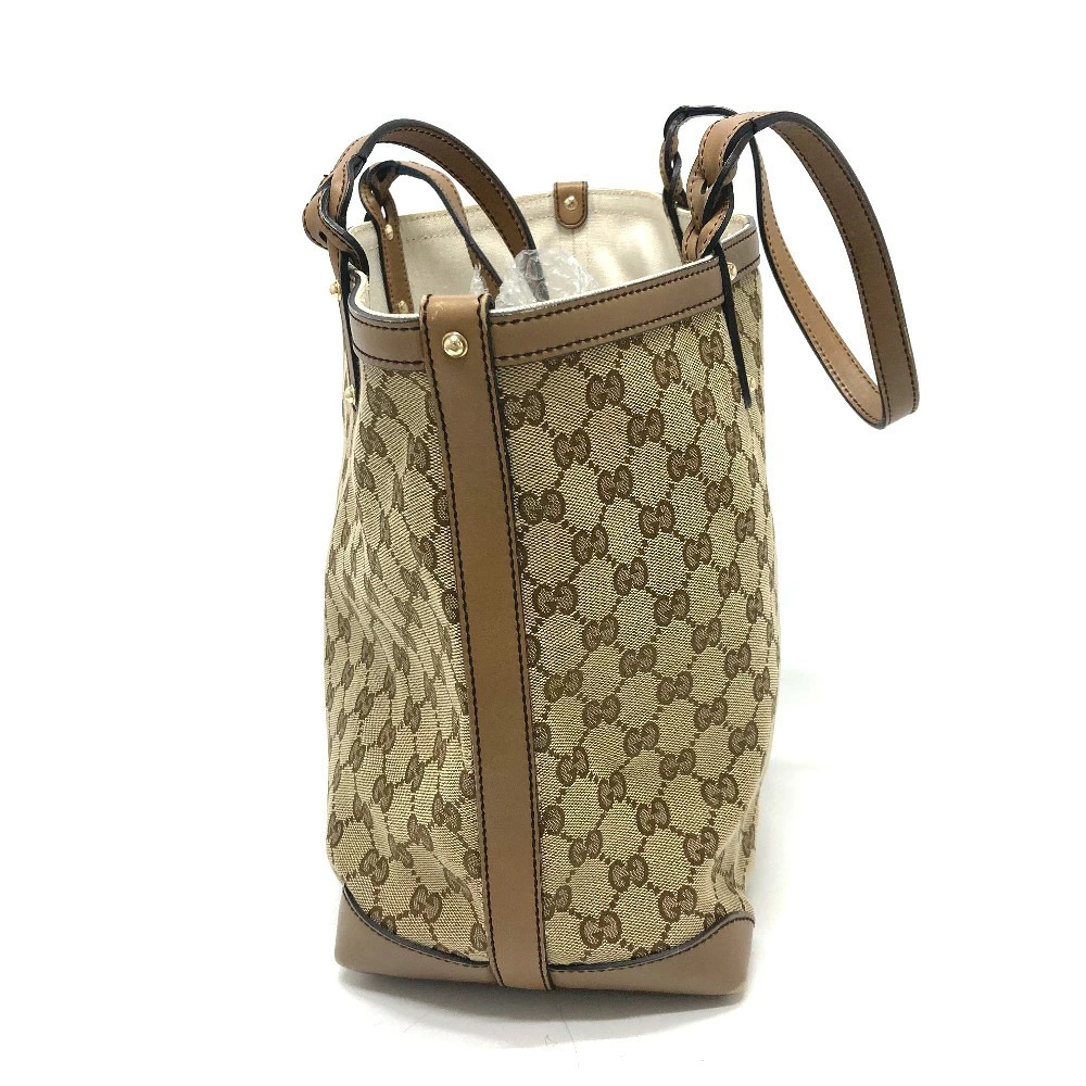 Gucci Beige Tote Bag Clutch GG Canvas - Picture 4 of 15